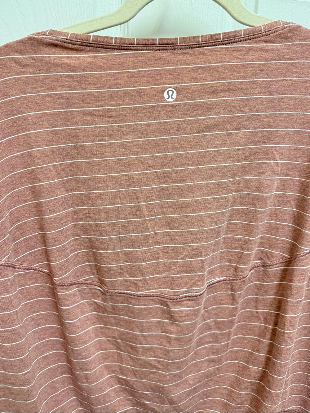 Lululemon Striped Short-Sleeve Tee in Dusty Rose - Picture 6 of 9